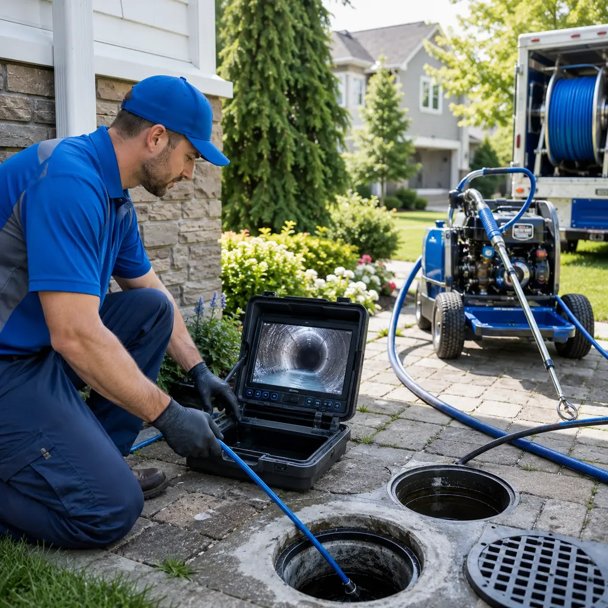 Outdoor drain cleaning professionals serving Frederic, WI